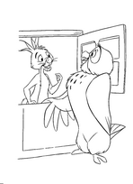 coloriage maitre hiboux et coco lapin